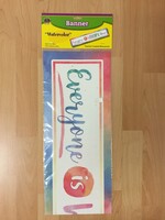 Watercolor Everyone is Welcome Banner