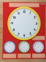 Wipe-Off Clock Face Chart