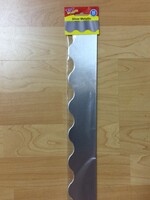 Silver Metallic Scalloped Border