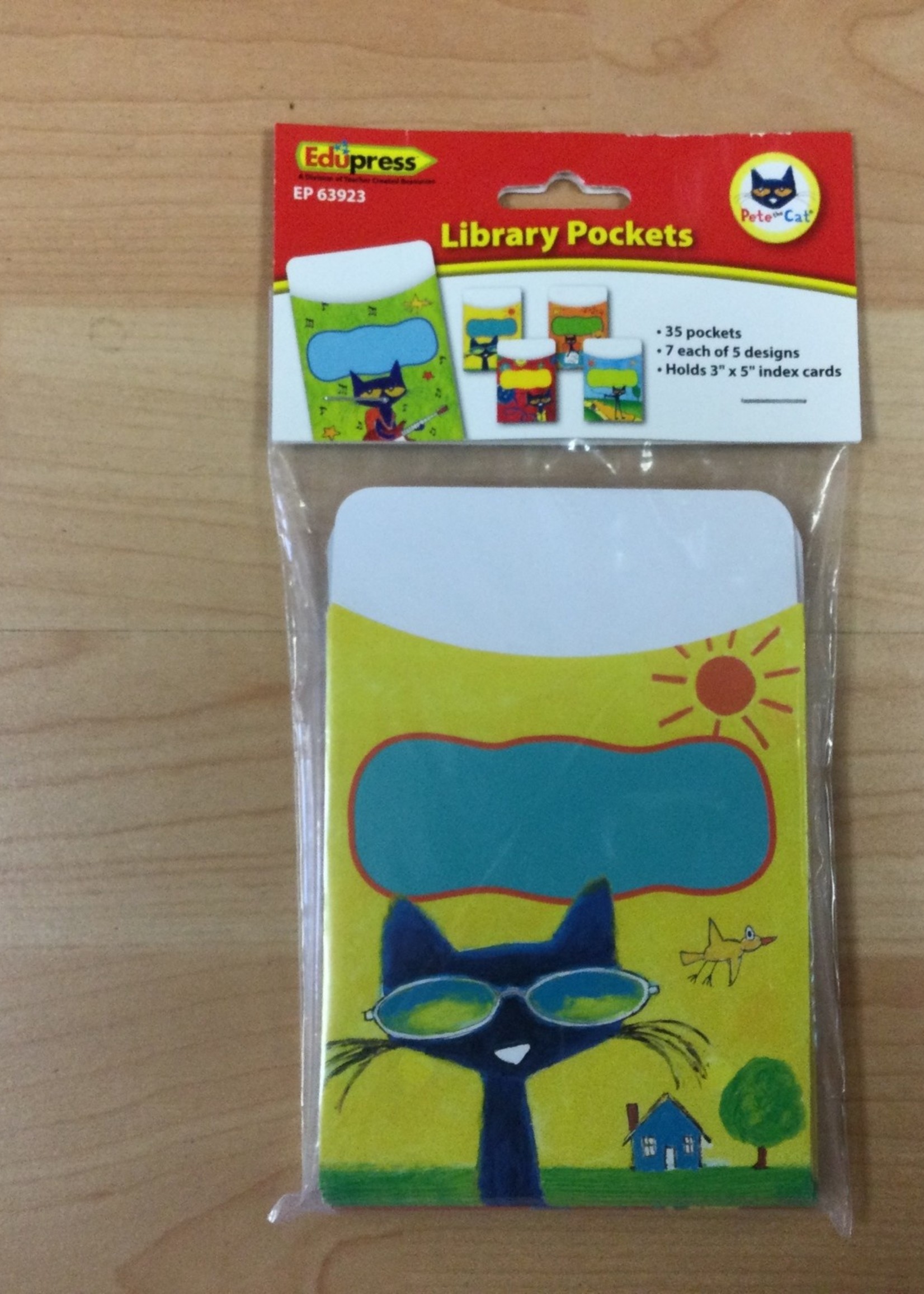 Pete the Cat Library Pockets
