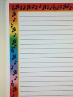 Music Border Notepad 50 sheets