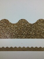 Gold Glitter Scalloped Border 39'