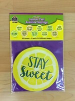 Lemon Zest Positive Sayings Cutouts 30pc