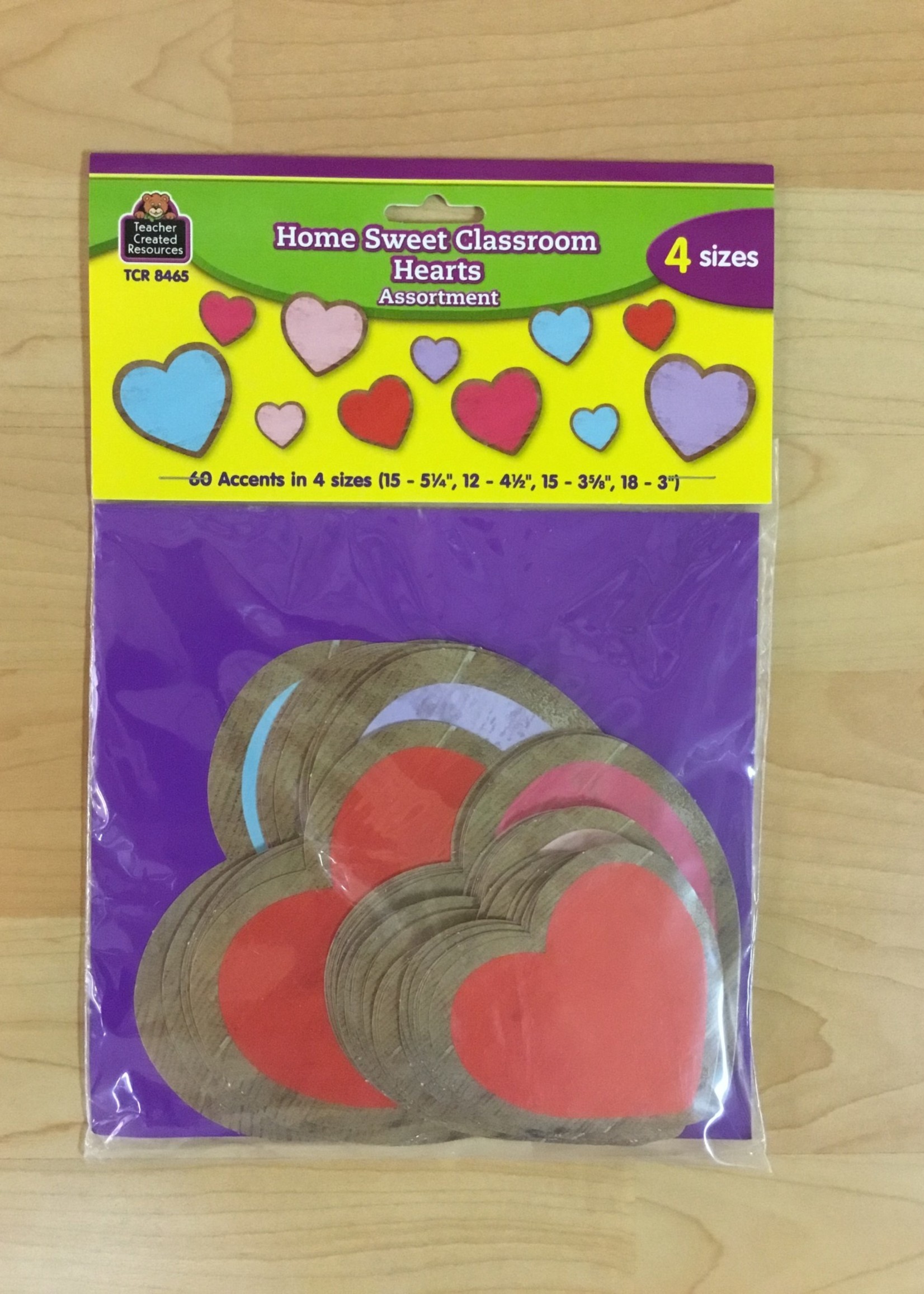 Home Sweet Classroom Hearts Cutouts 60pc