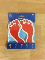 Footprints Cutouts 54pc