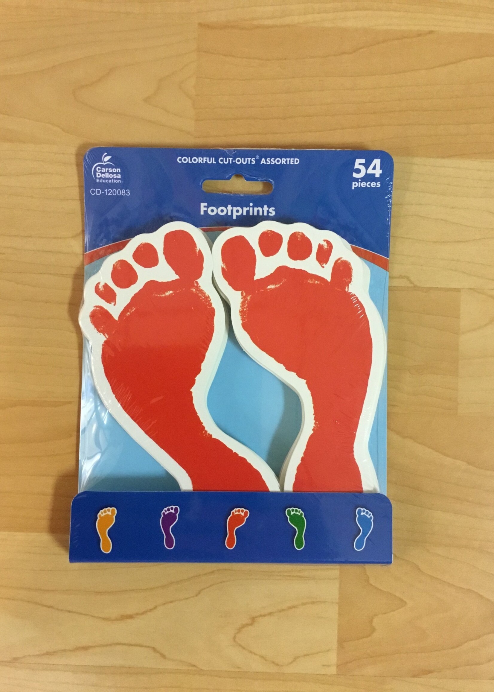 Footprints Cutouts 54pc