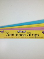 Wipe-Off Pastel Sentence Strips 30pc