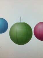 Brights Paper Lanterns 3pk