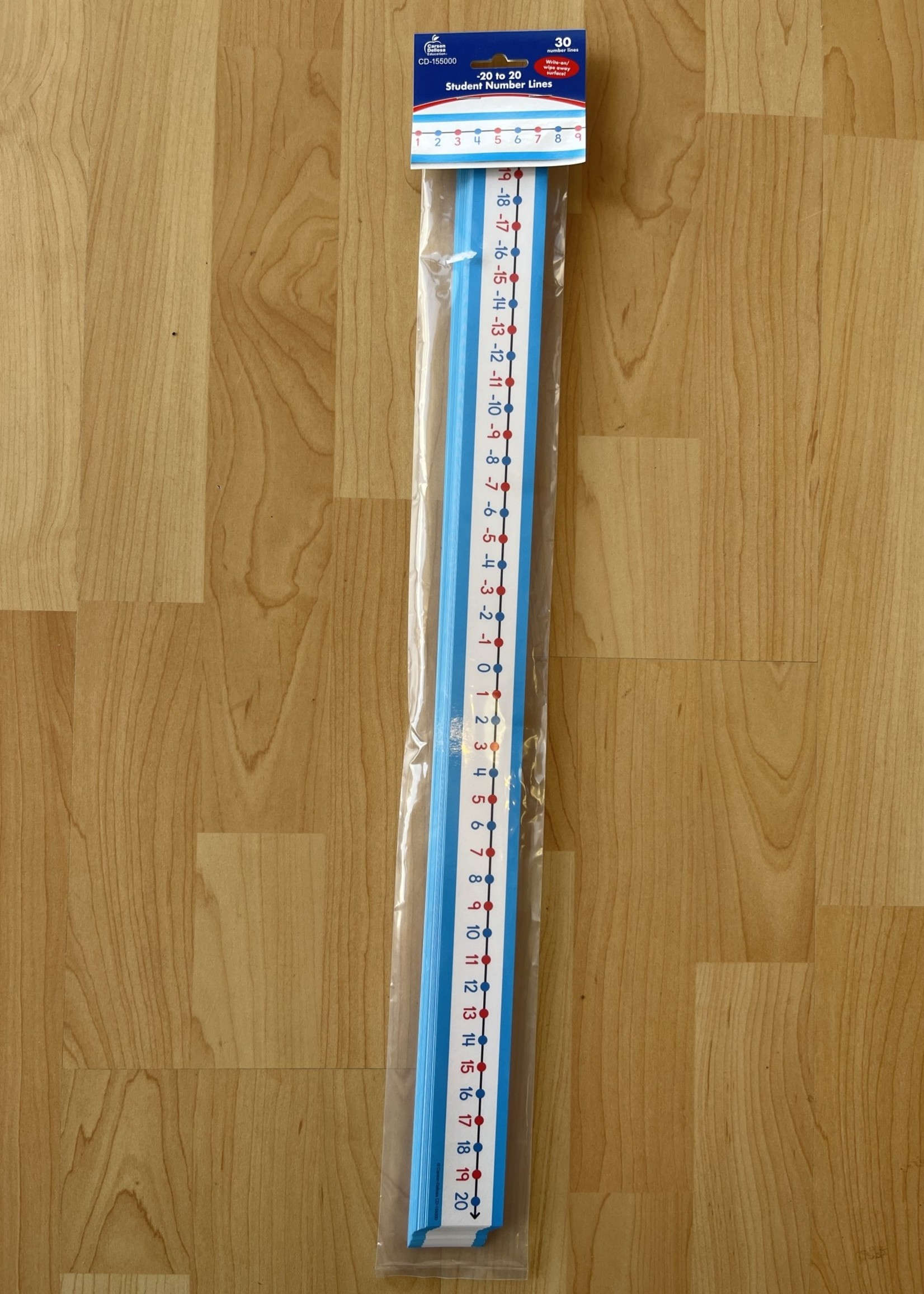 -20 To 20 Student Number Line 30pk