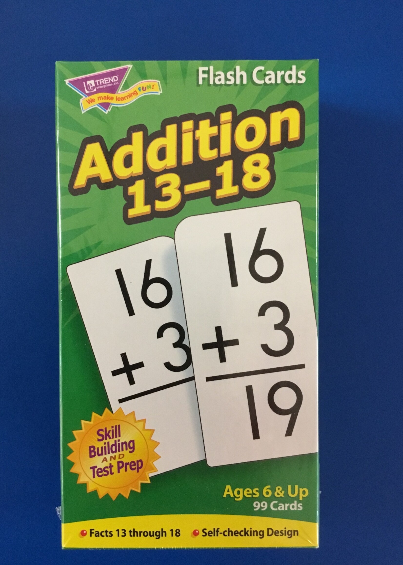 Addition 13-18 Flash Cards