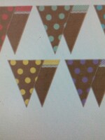 Shabby Chic Pennants w/ Pizzazz  Cutouts 16pc
