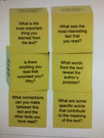 Nonfiction Reading Comprehension Cubes 6pc