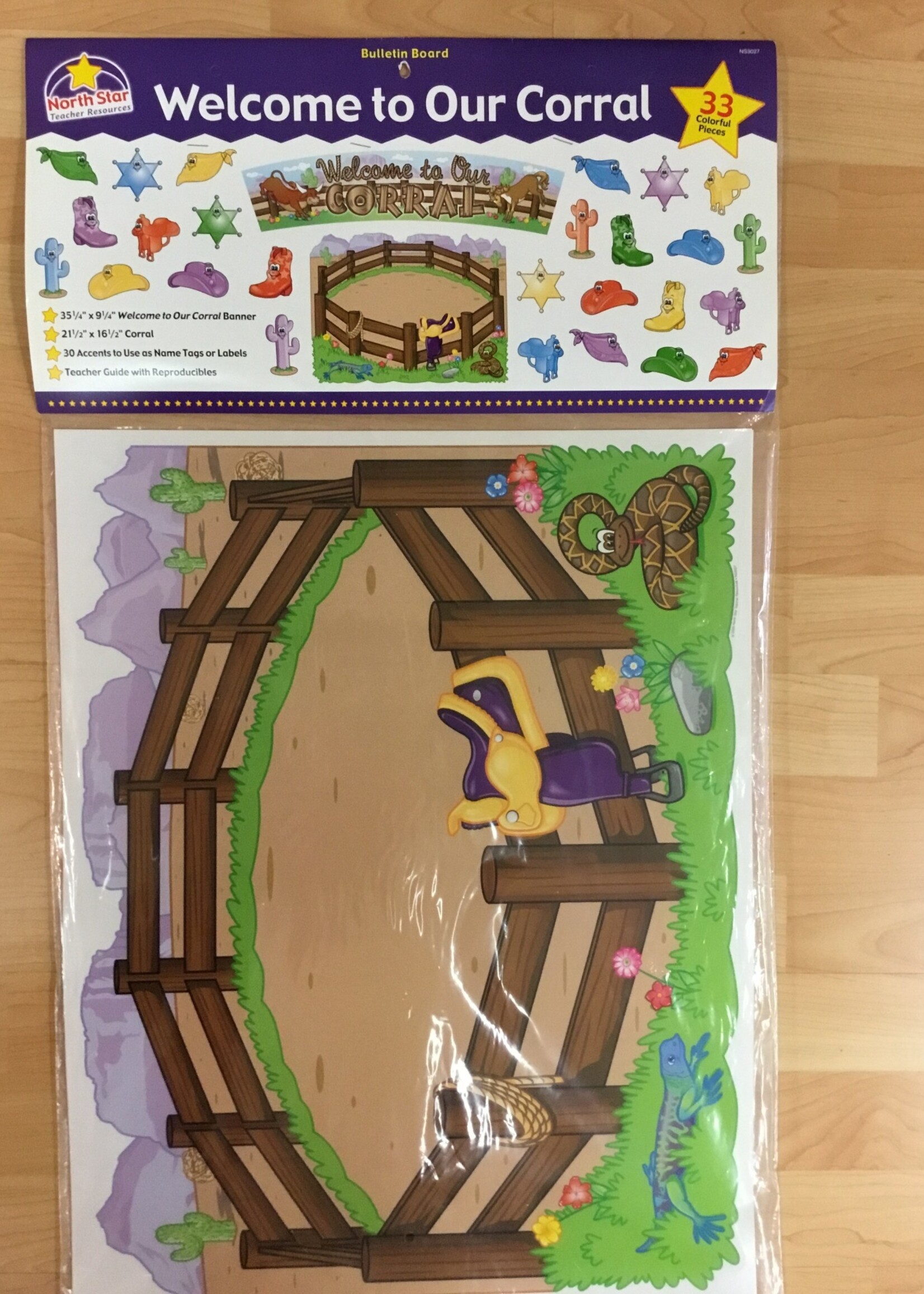 Welcome to our Corral Bulletin Board Set
