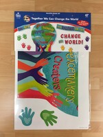 One World Together We Can Change the World Bulletin Board