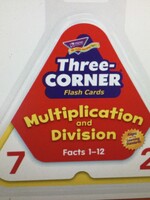 Multiplication & Division 3-Corner Flash Cards 46pc