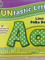 Lime Polka Dot 4" FUNtastic Letters