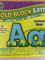 Lemon Zest 4" Bold Block Letter