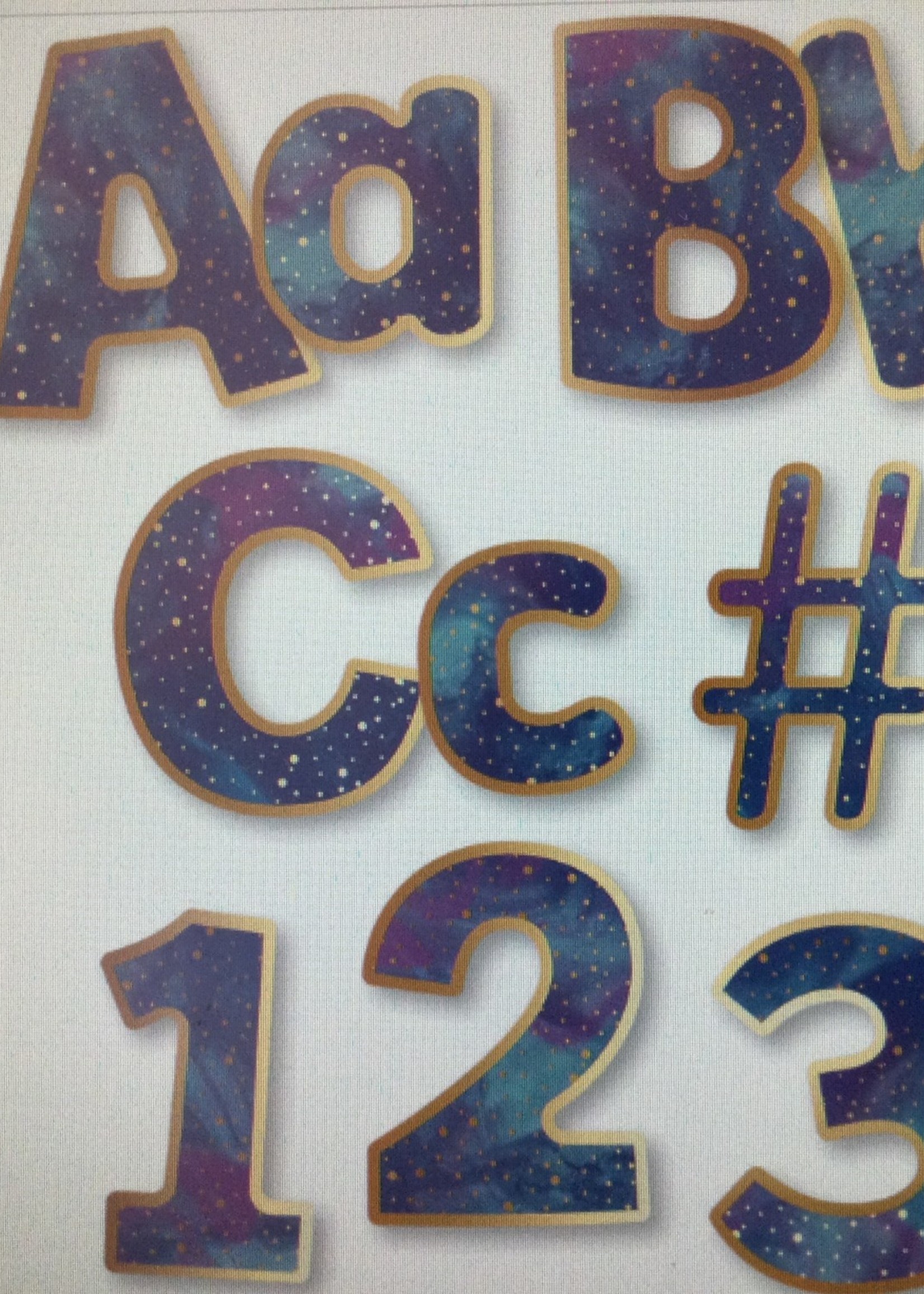 Galaxy 4" Letters