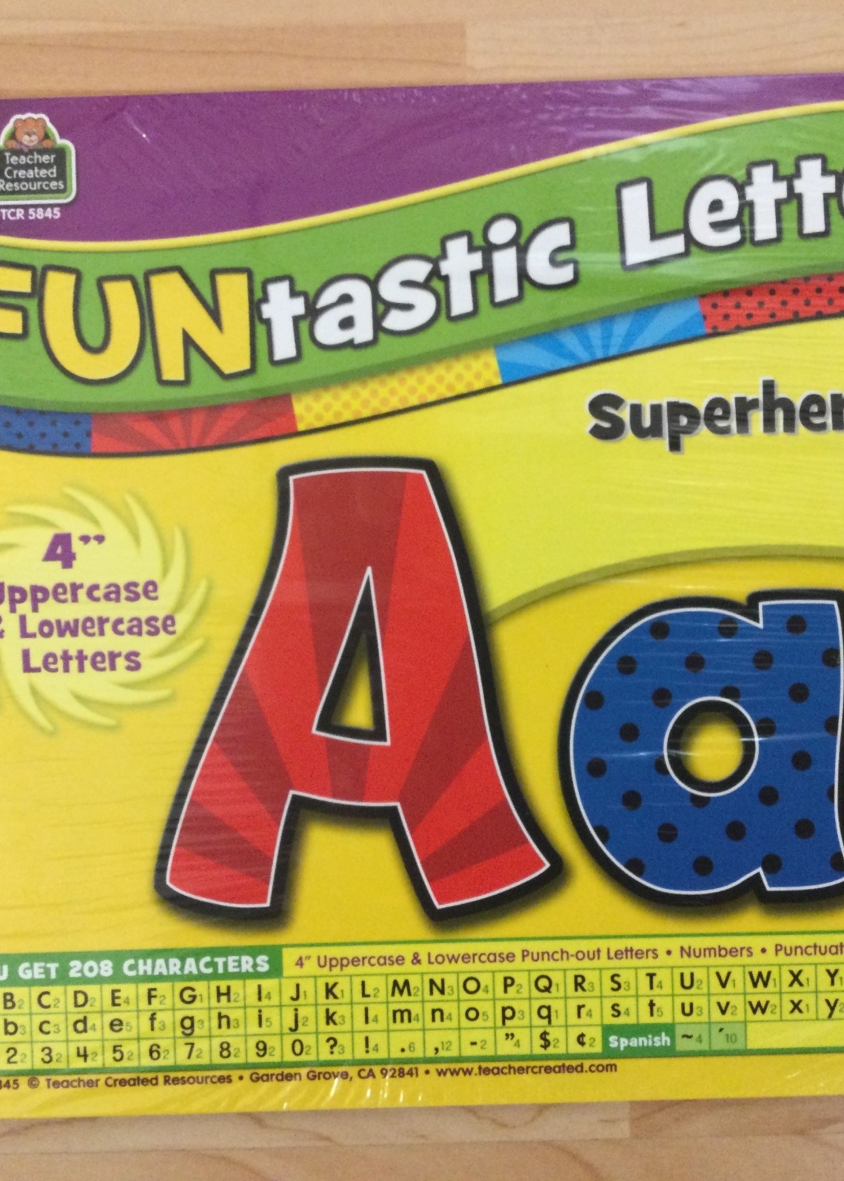 Superhero 4" FUNtastic Letters