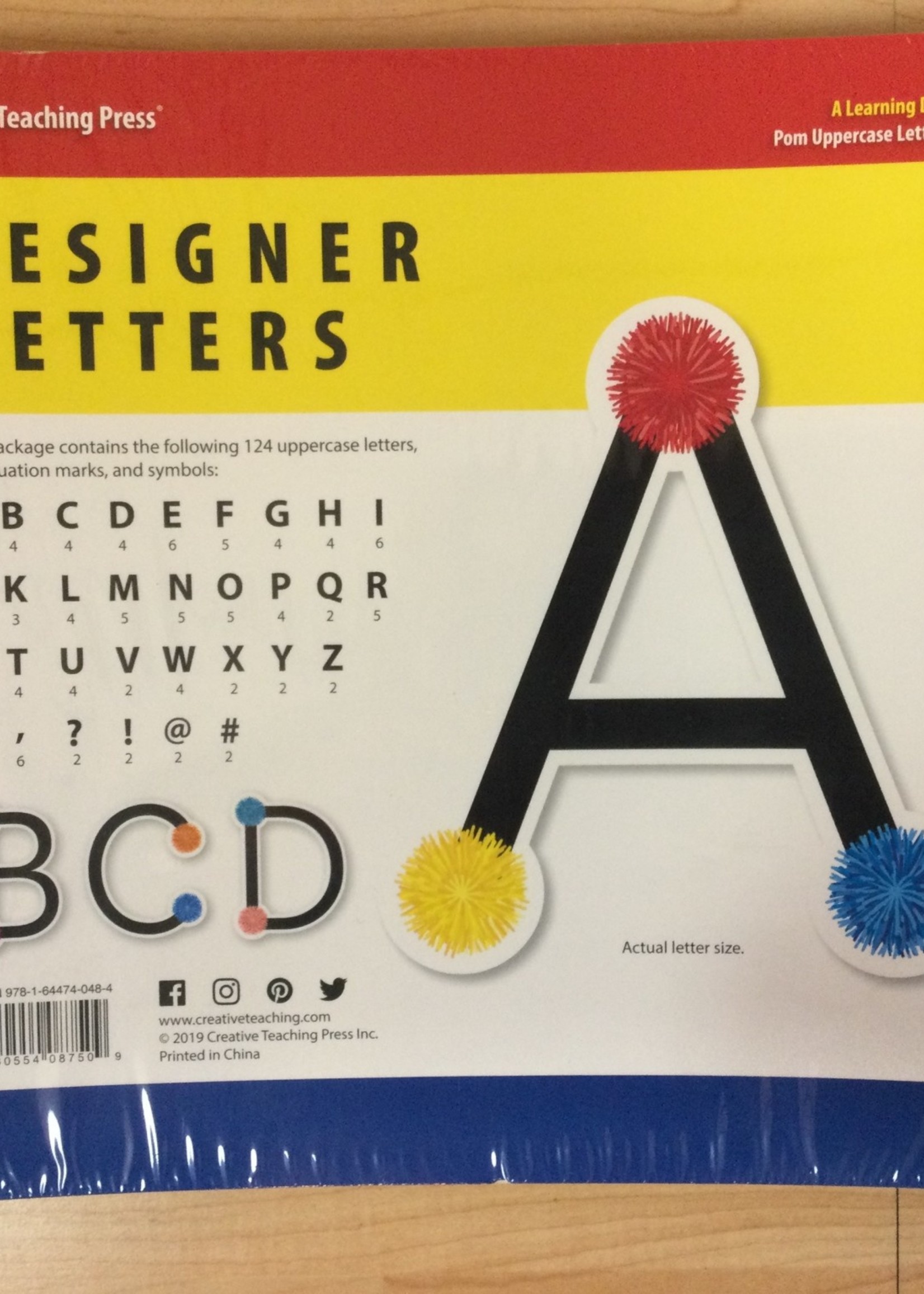 Pom Uppercase 5" Letters 124pc