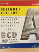 Rustic Wood Uppercase 6" Letters 110 pc
