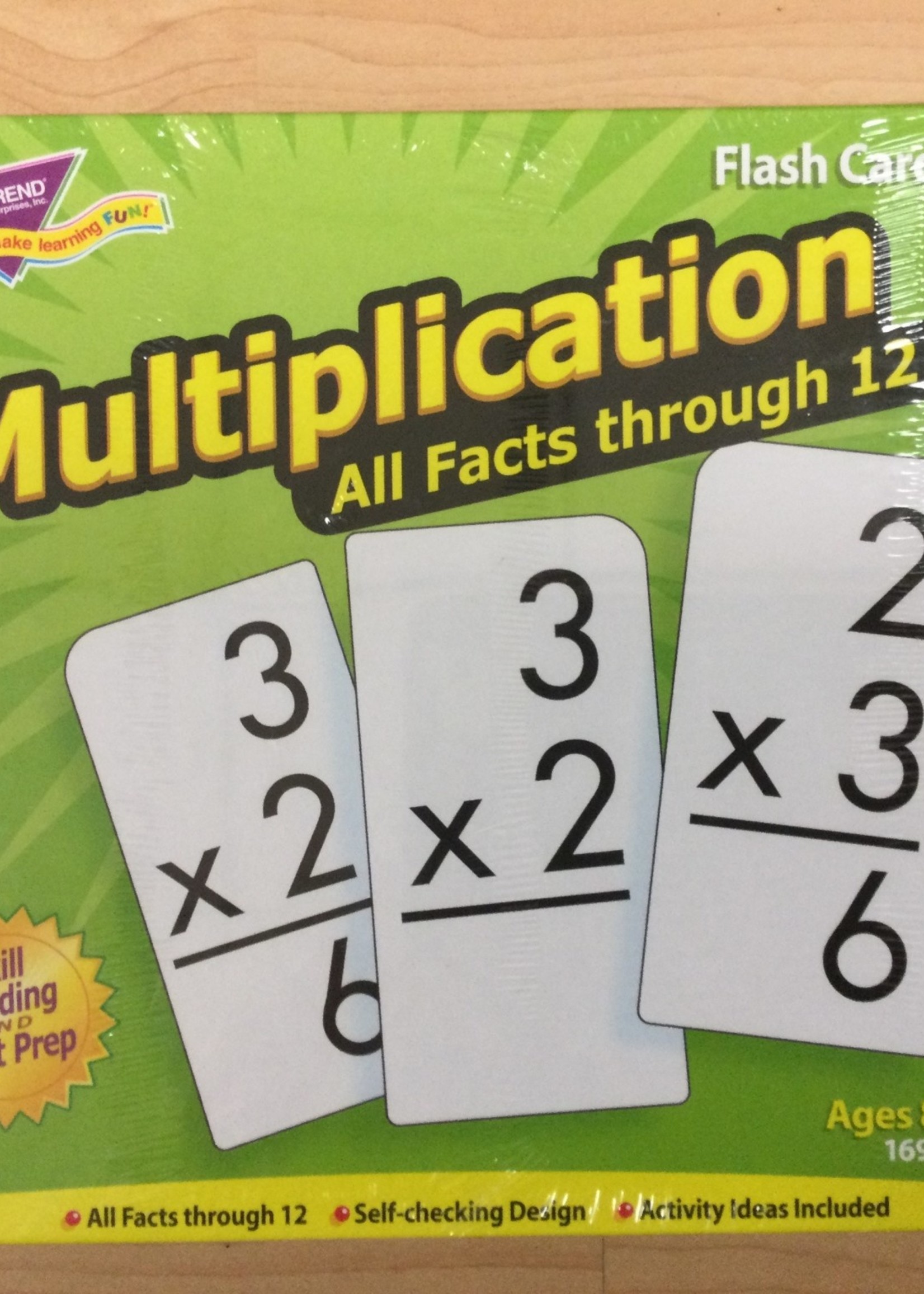 Multiplication Flash Cards 169