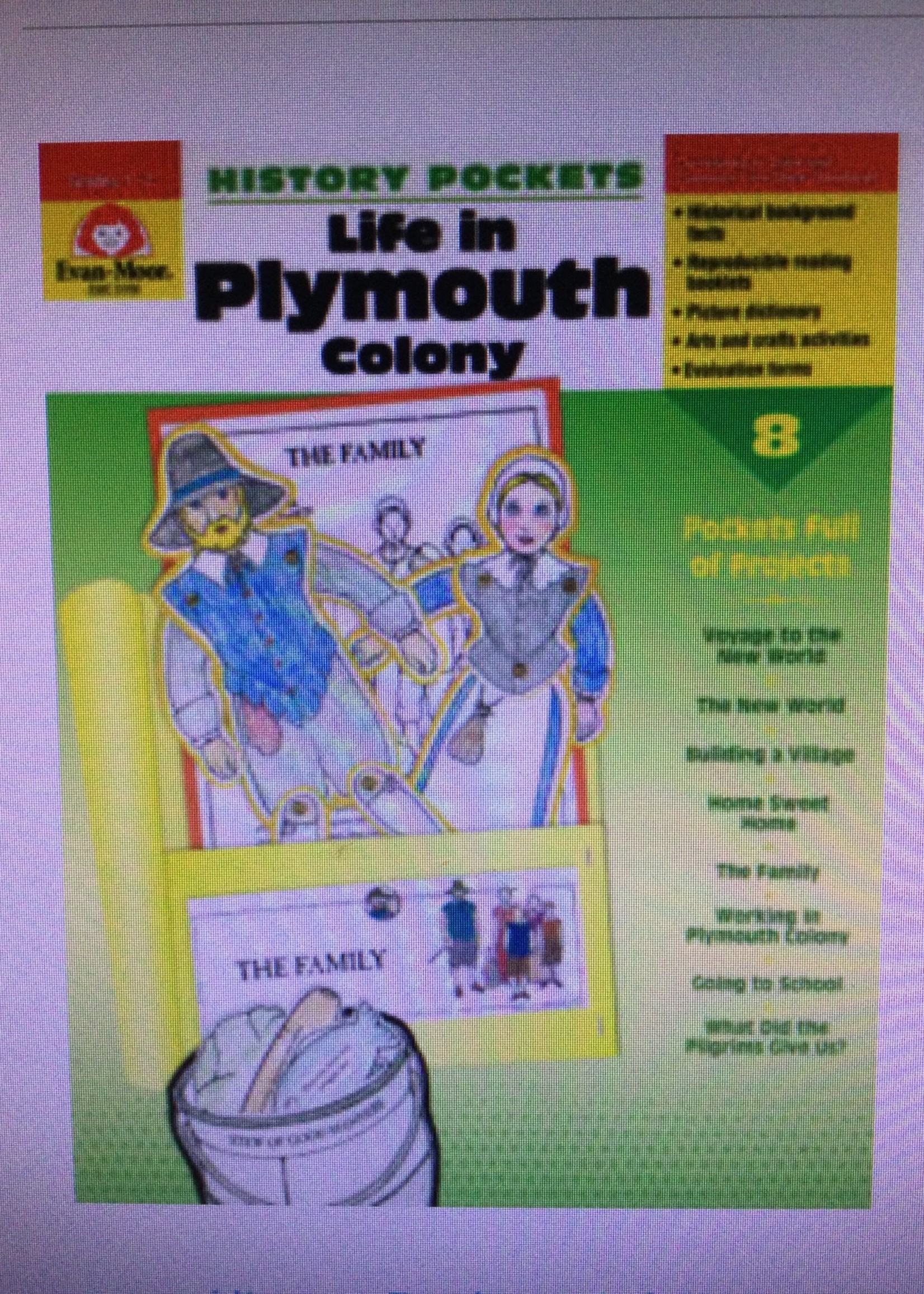 Life in Plymouth Colony History Pockets