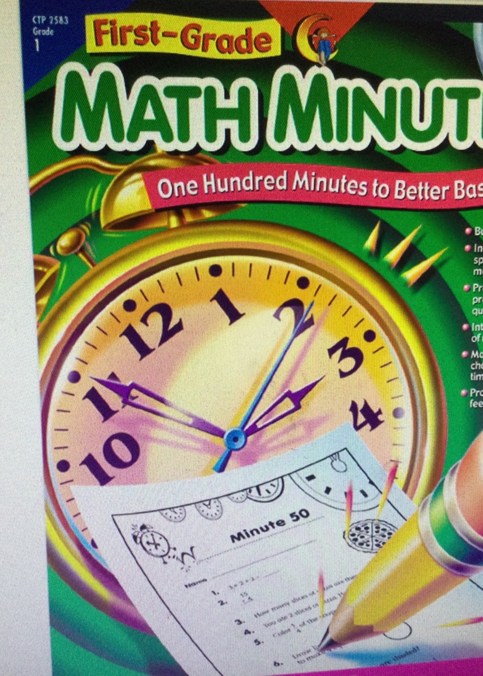 Math Minutes: 1st Grade
