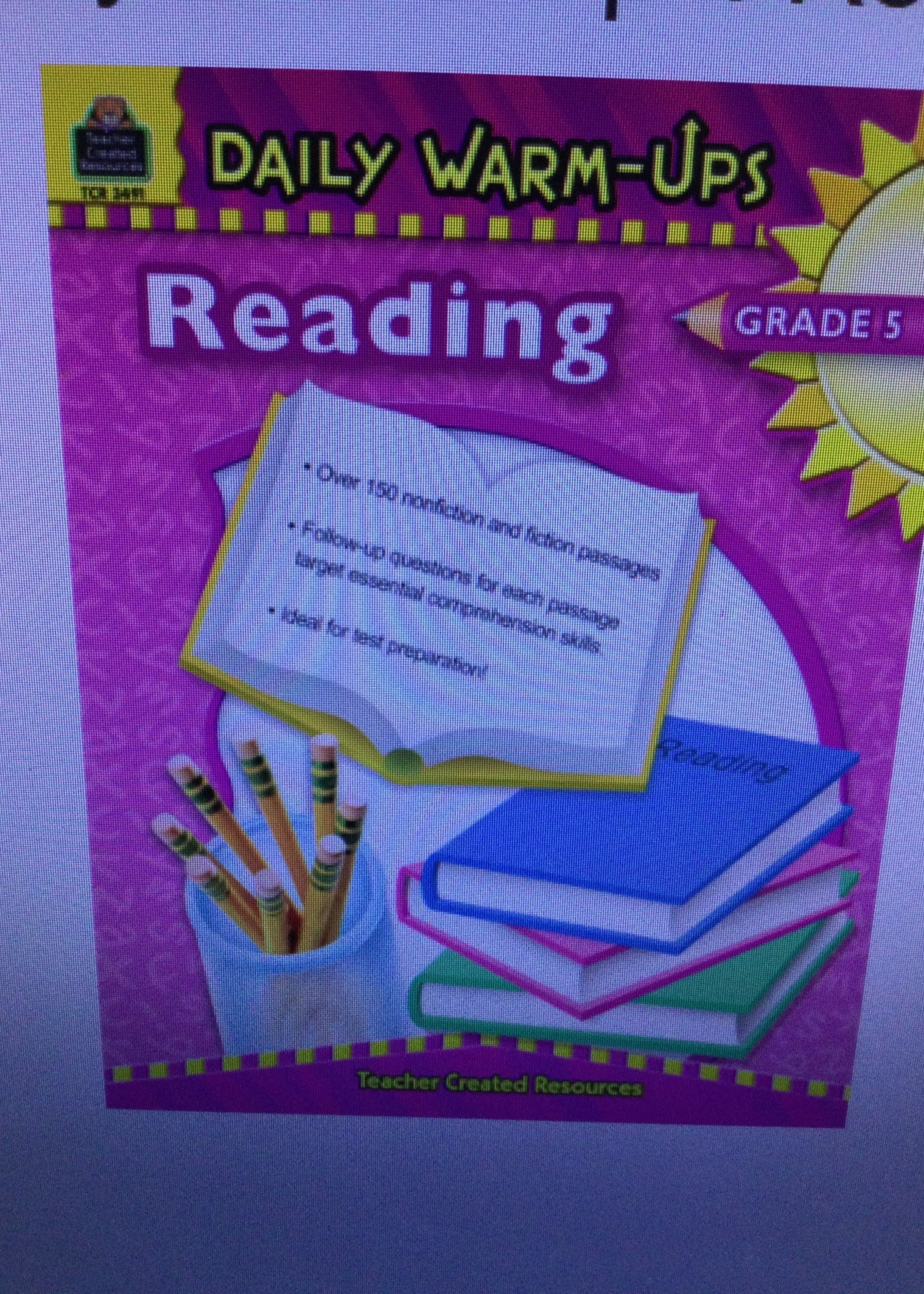 Daily Warm Ups Reading  5