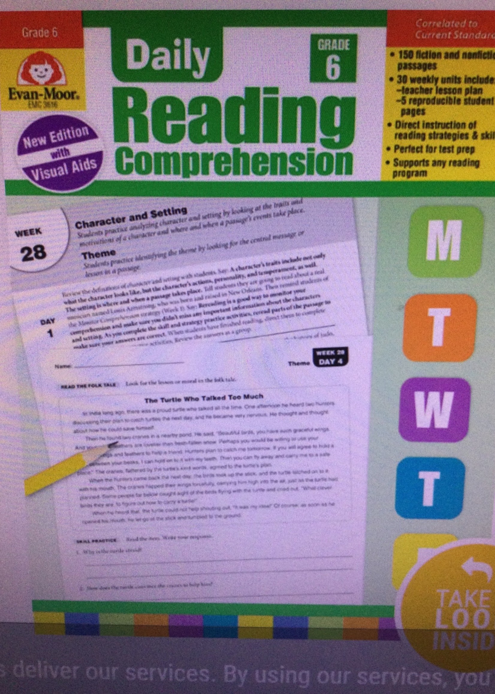 Daily Reading Comprehension Gr. 6