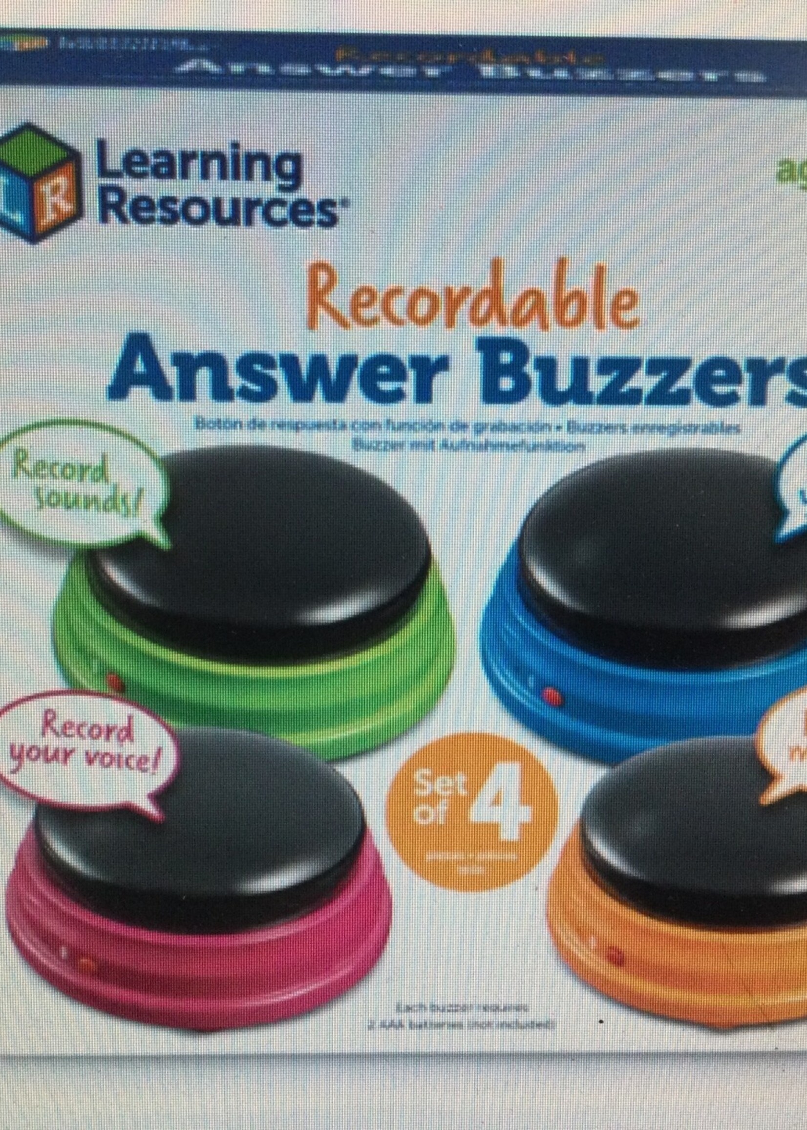 Recordable Answer Buzzers (4)