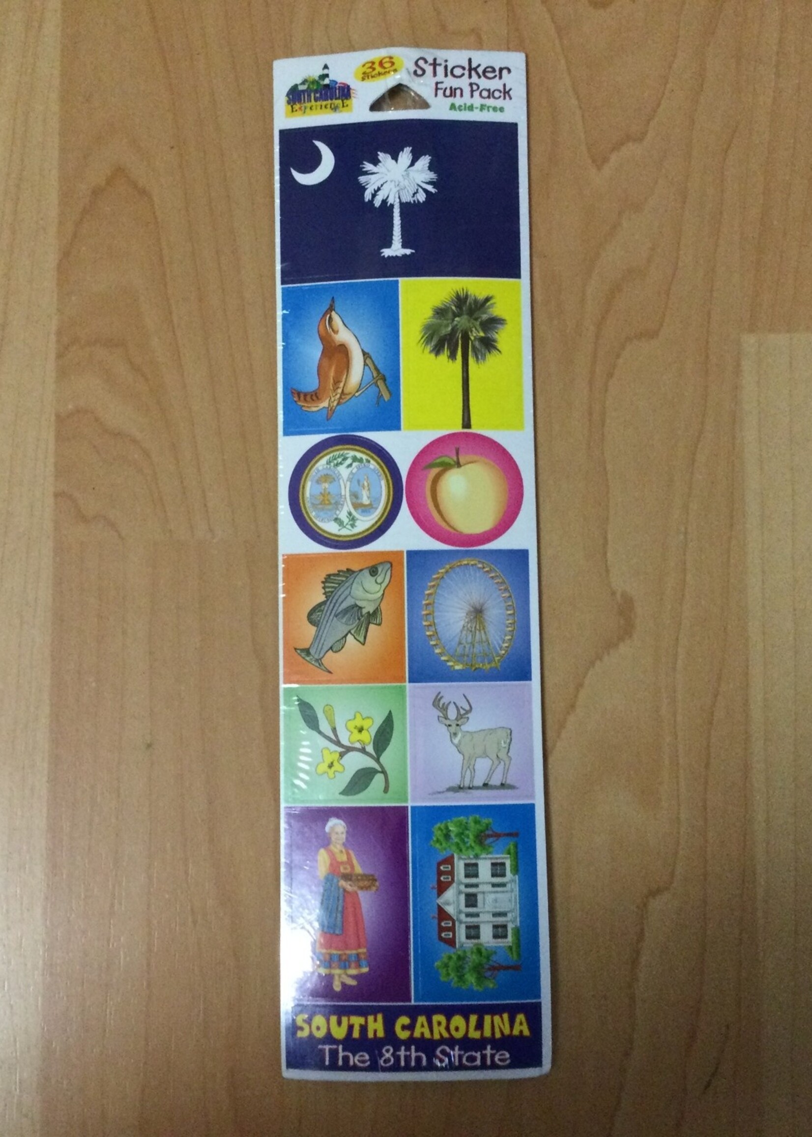 South Carolina State Stickers 36pc