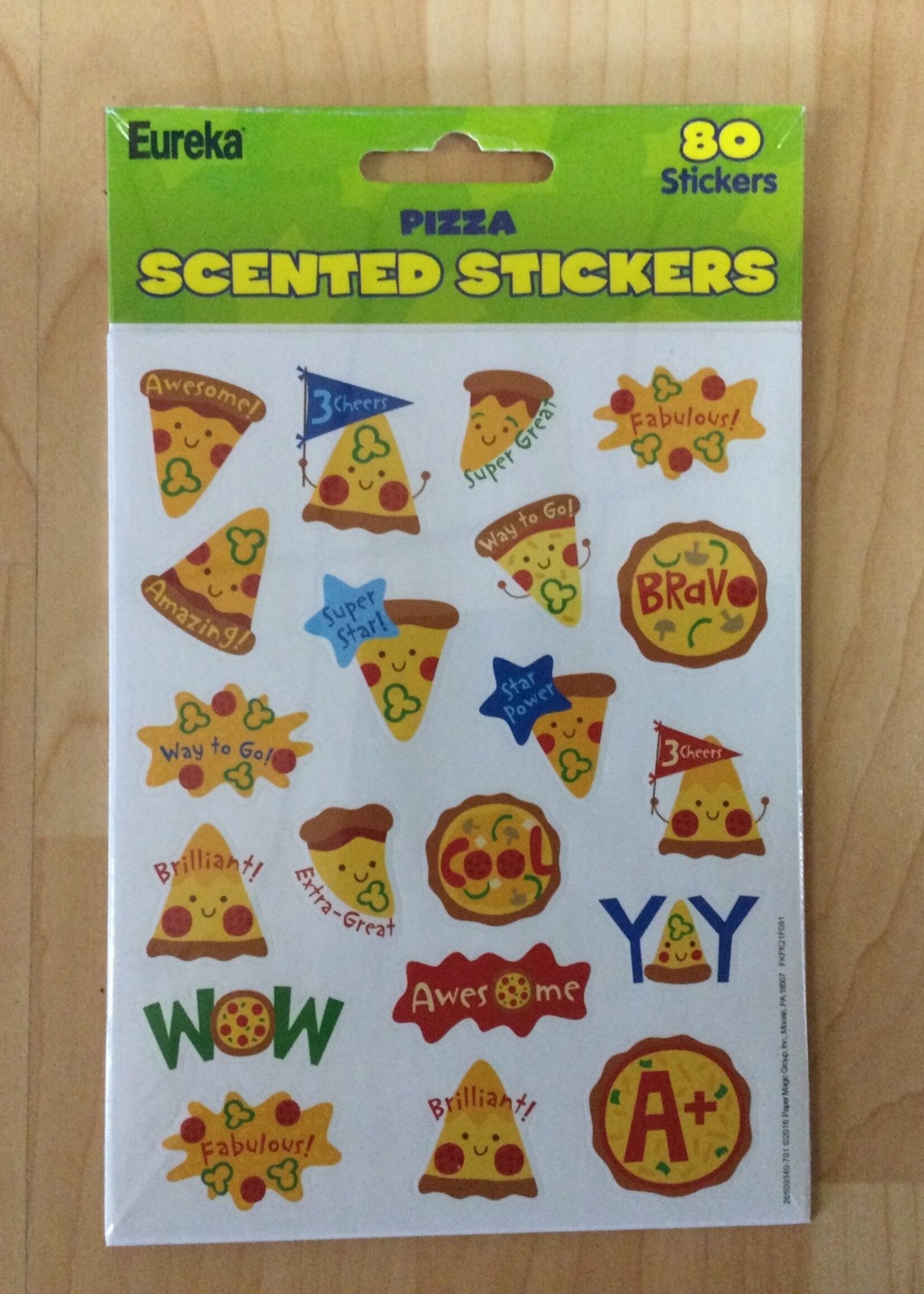 Pizza Scented Stickers 80pc