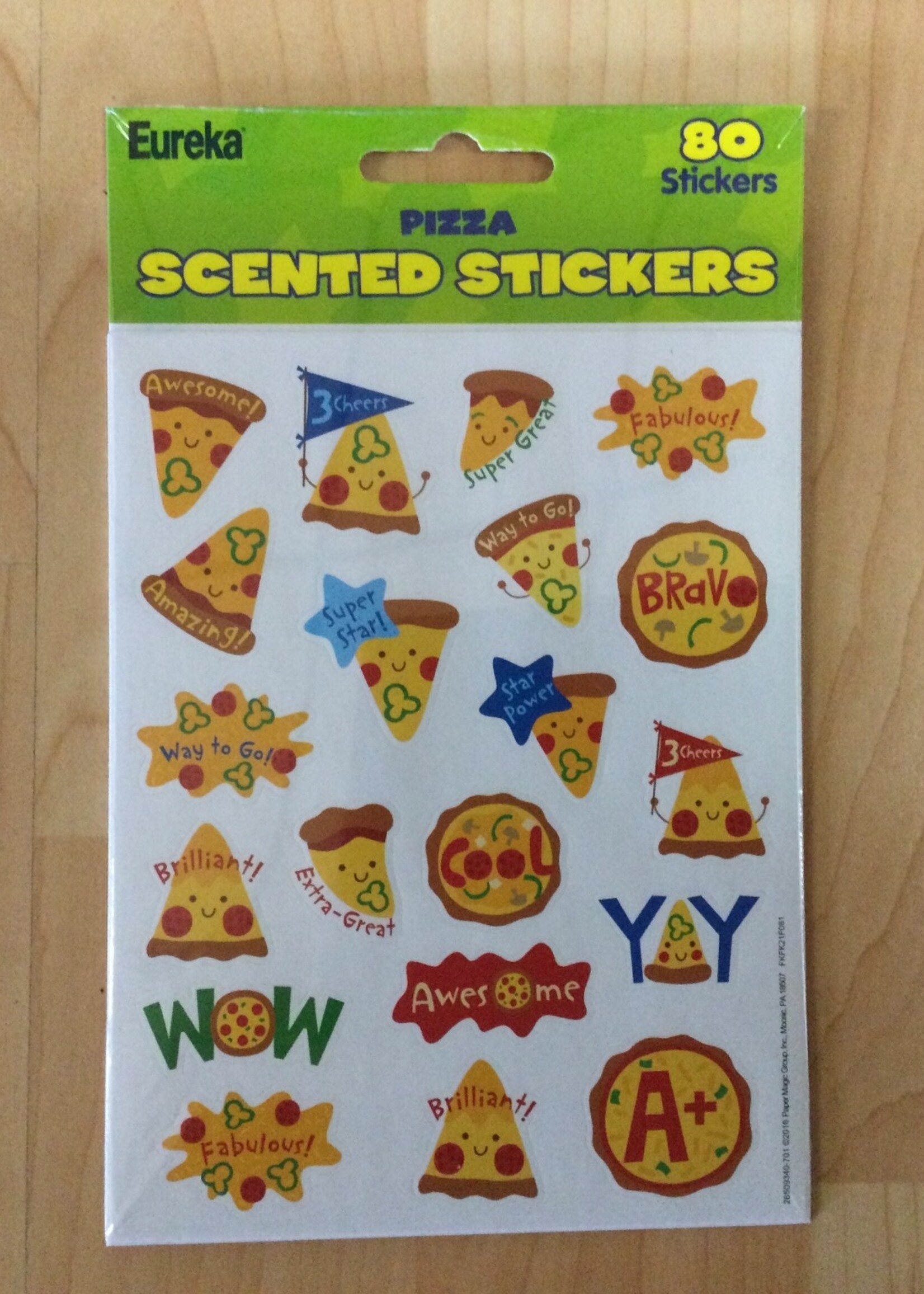 Pizza Scented Stickers