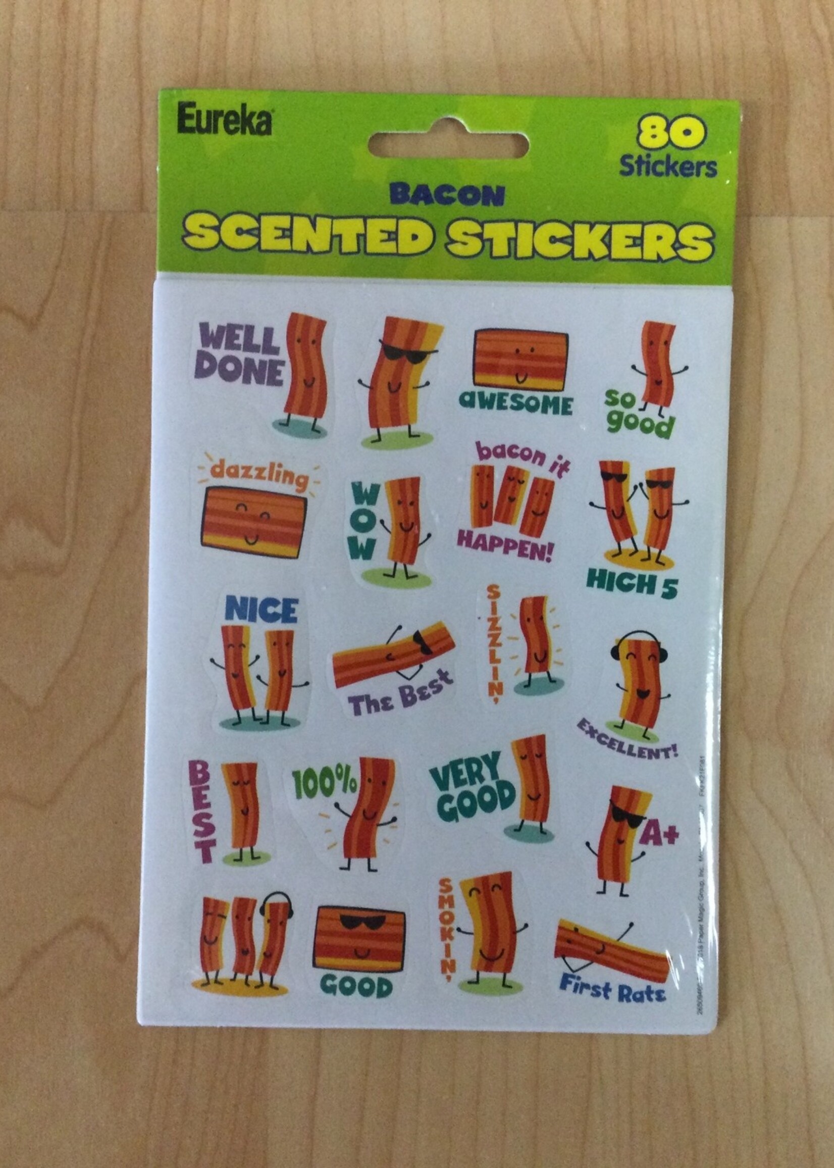 Bacon Scented Stickers 80pc