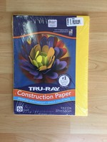 Yellow 9" x 12" Tru-Ray Construction Paper