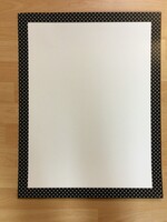 Black Polka Dot Blank Chart