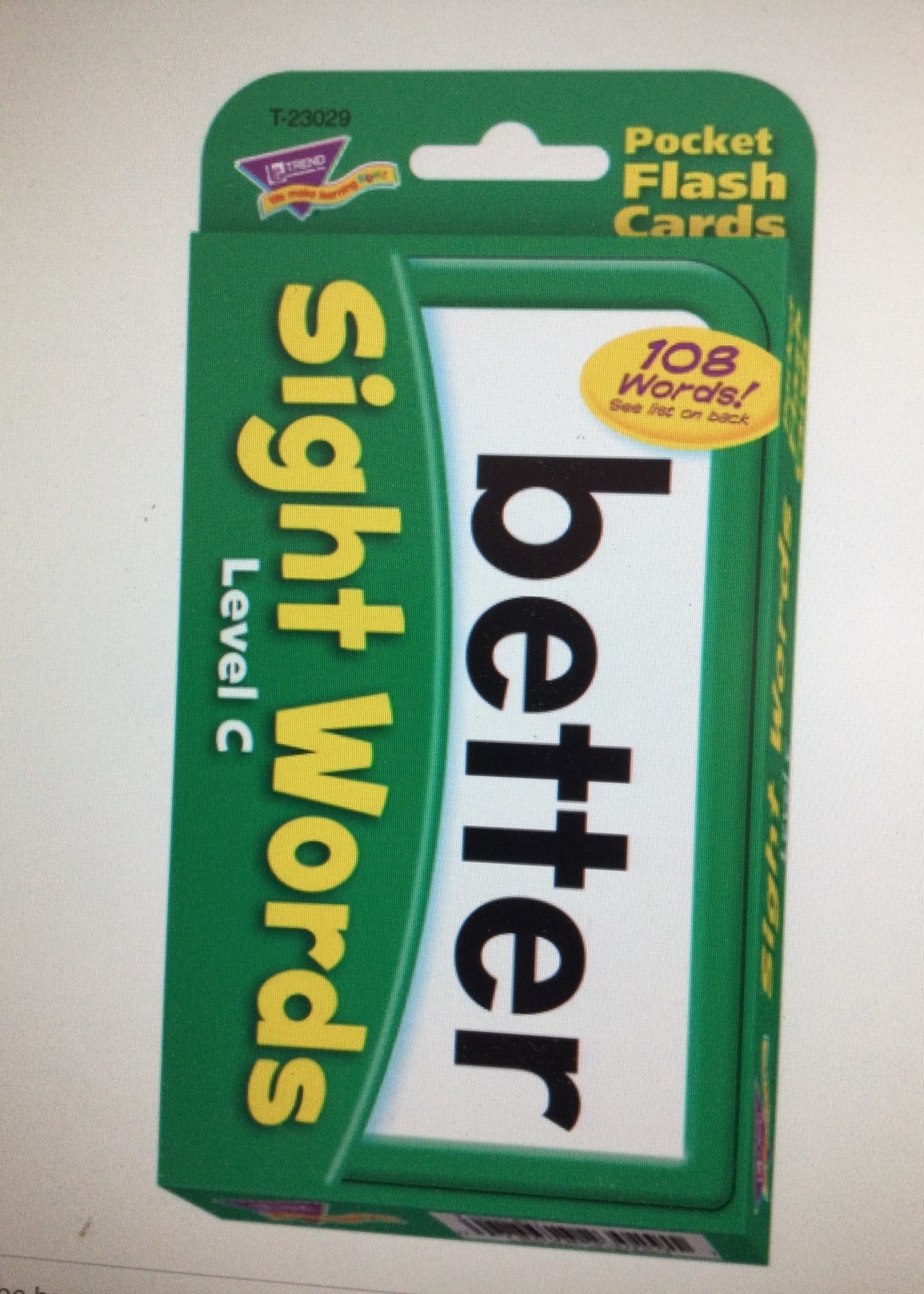 Sight Words C Flash Cards 54pc