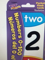 Numbers 0-100 English/Spanish Pocket Flash Cards
