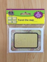 Travel the Map Name Tags 36pc
