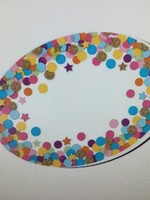 Confetti Oval Magnetic Whiteboard Eraser