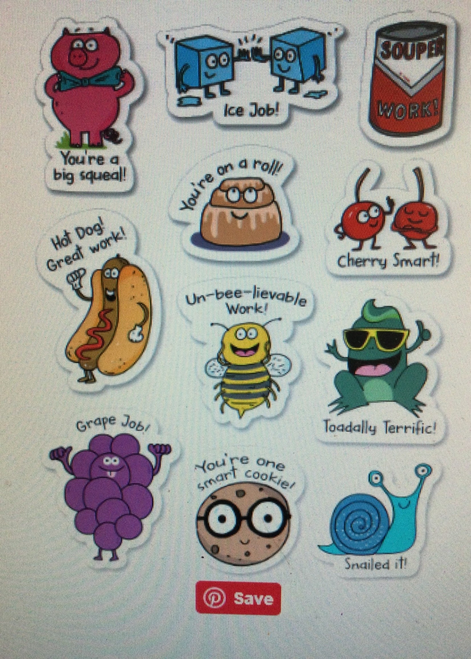 Punny Rewards Stickers