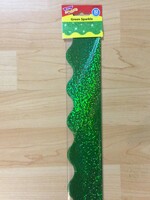 Green Sparkle Scalloped Border 32'