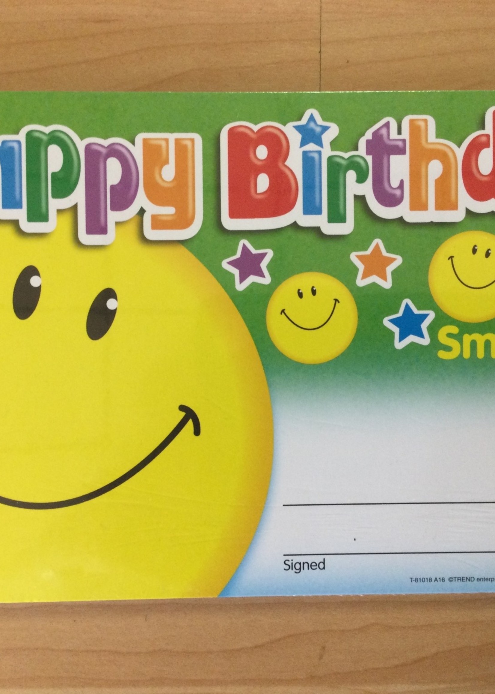 Happy Birthday Smiley Awards