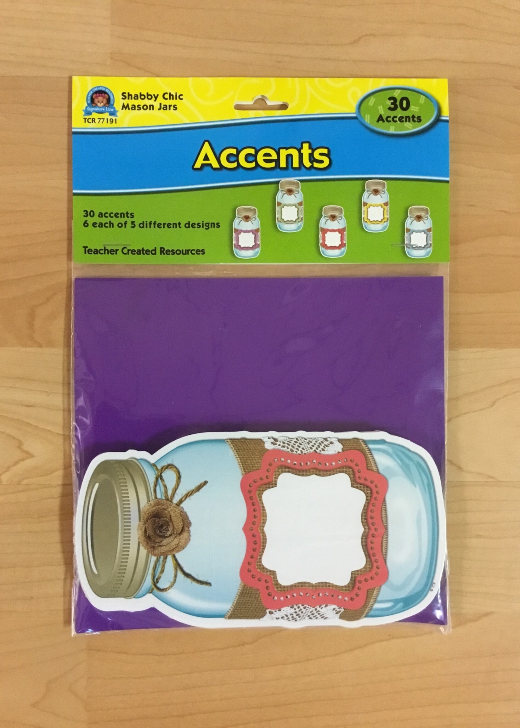 Shabby Chic Mason Jars Accents 30 pk