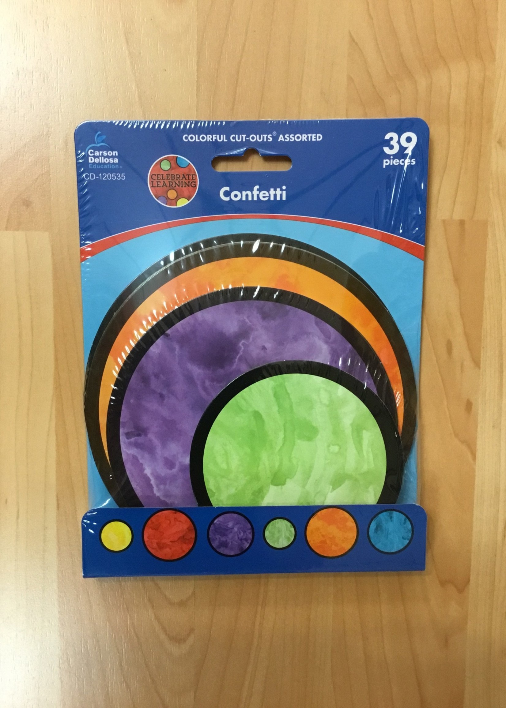 Celebrate Learning Confetti Circle Cutouts 39pc