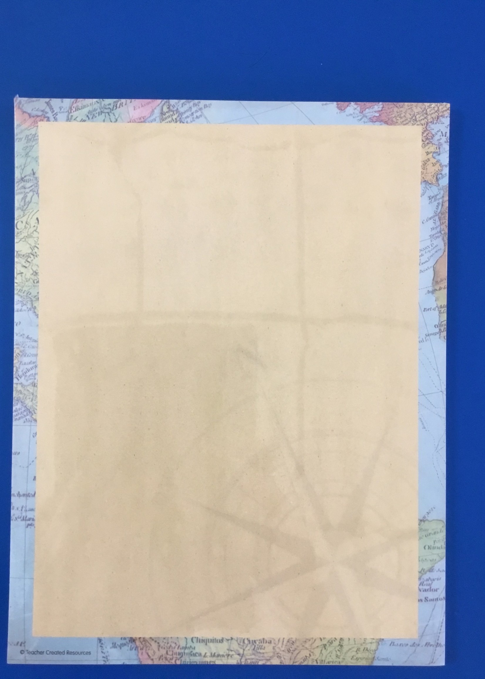 Travel the Map Computer Paper 50 sheets