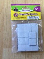 3/4" Adhesive Magnetic Squares 50pc
