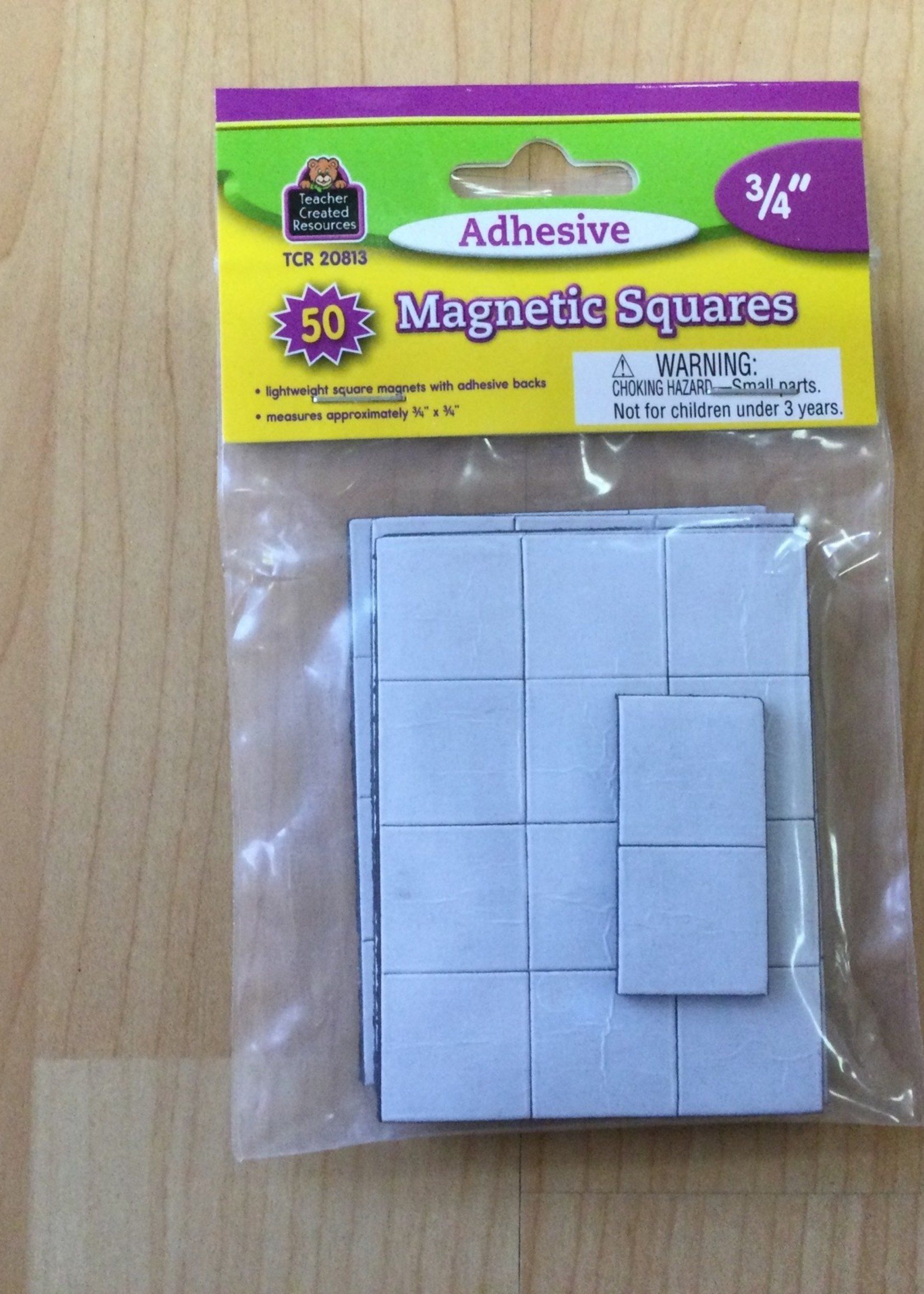3/4" Adhesive Magnetic Squares 50pc