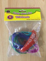 Happy 100th Day Wristbands 10pc